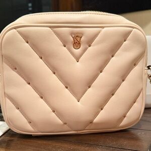 Victoria's Secret Blush Quilted Crossbody Bag